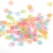100Pcs Mini Flower Hair Clips Women Girls, Colorful Small Claw Clips Strong Grip Glitter Baby Hair Clip Cute Jaw Clips for Fine Hair Toddle Hair Accessories